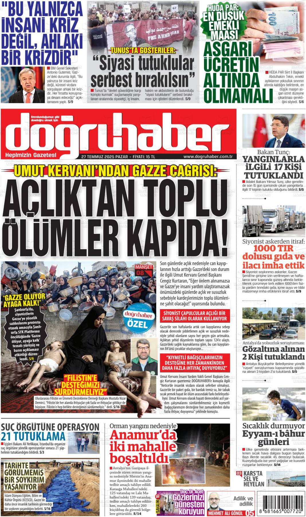 Gazeteler bugün ne yazdı? İşte 28 Temmuz gazete manşetleri... 6